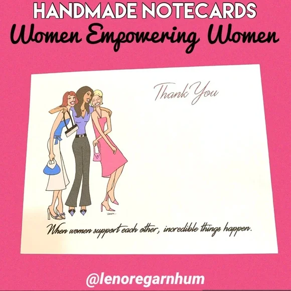 handmade notecards with my artwork Women empowering women - Picture 1 of 2